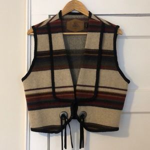 Vintage striped woolrich vest